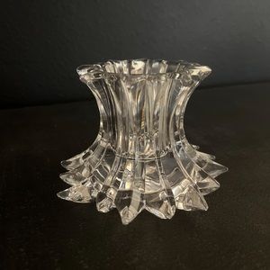 Vintage Partylite Lead Crystal Aurora Pillar Candle Holder